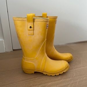 Hunter Boots Short Wellie Yellow Women’s 8